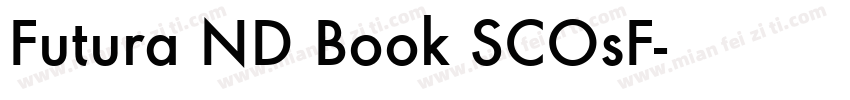 Futura ND Book SCOsF字体转换